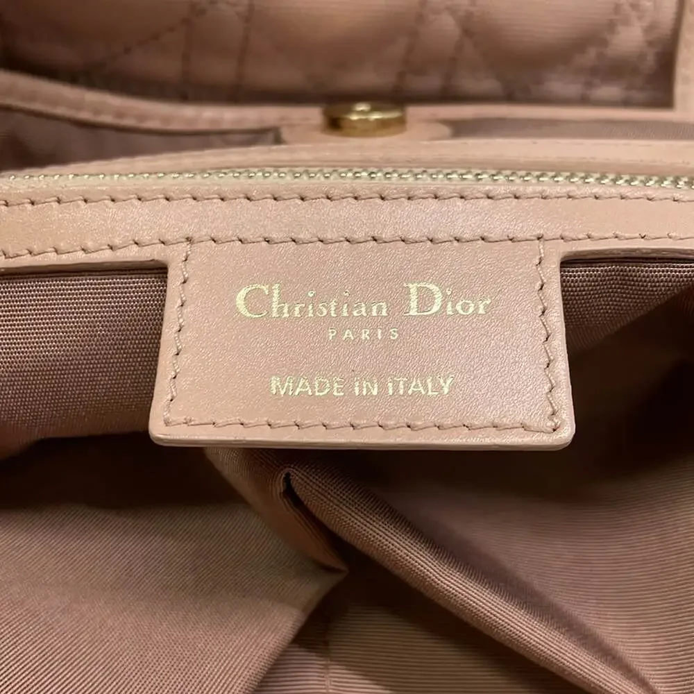 Christian Dior Panarea Tote Bag Coated Canvas Leather